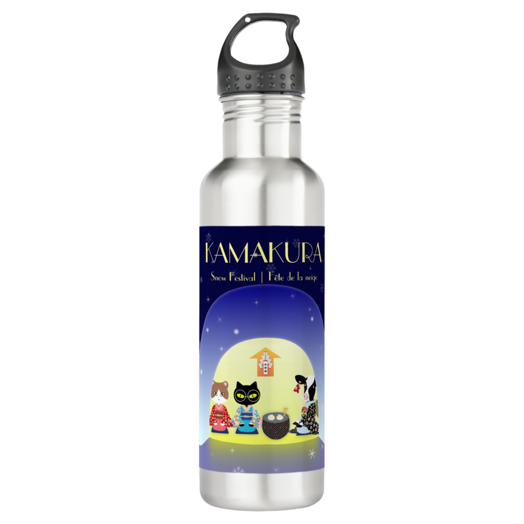 Edneko's Kamakura Festivity 710 Ml Water Bottle