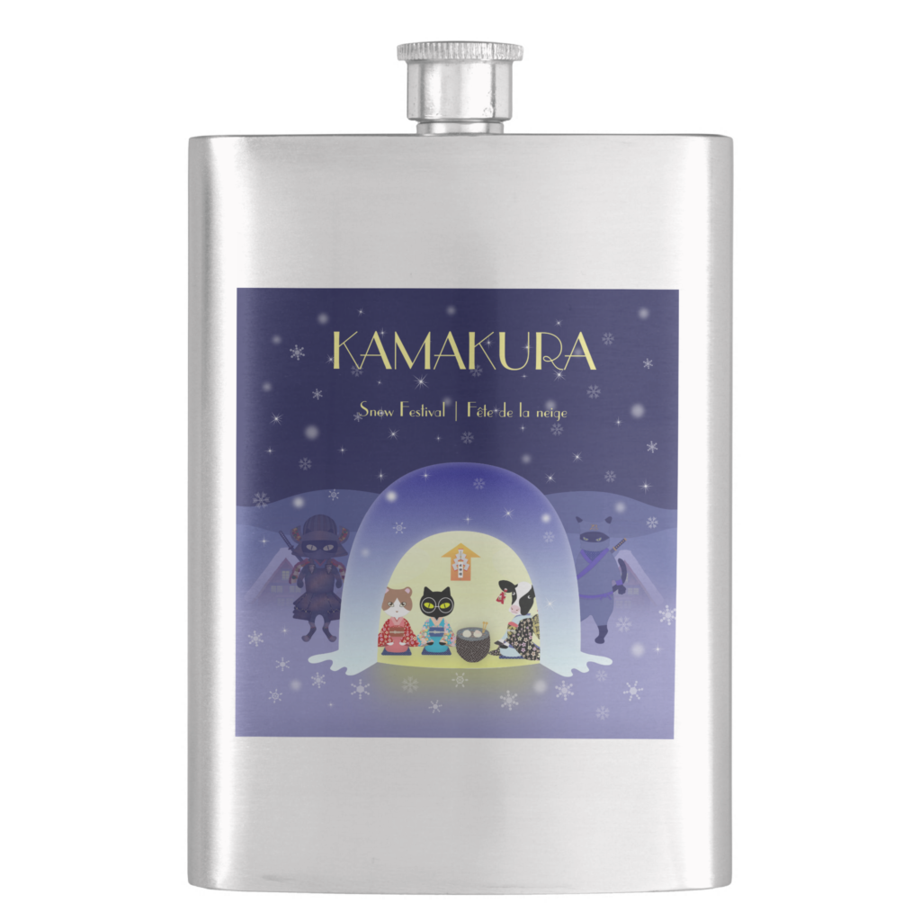 Edneko's Kamakura Festivity Hip Flask 