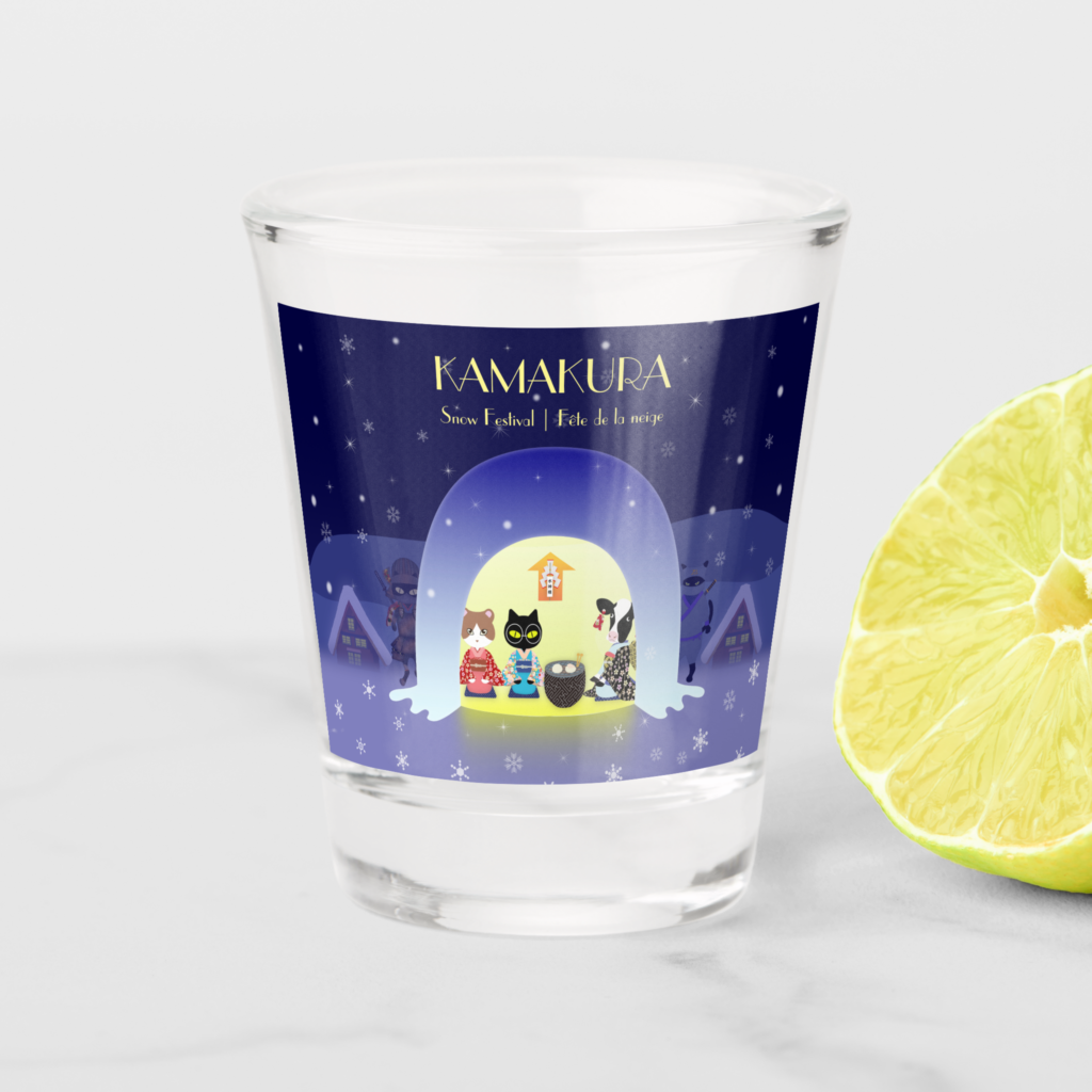 Edneko's Kamakura Festivity Shot Glass