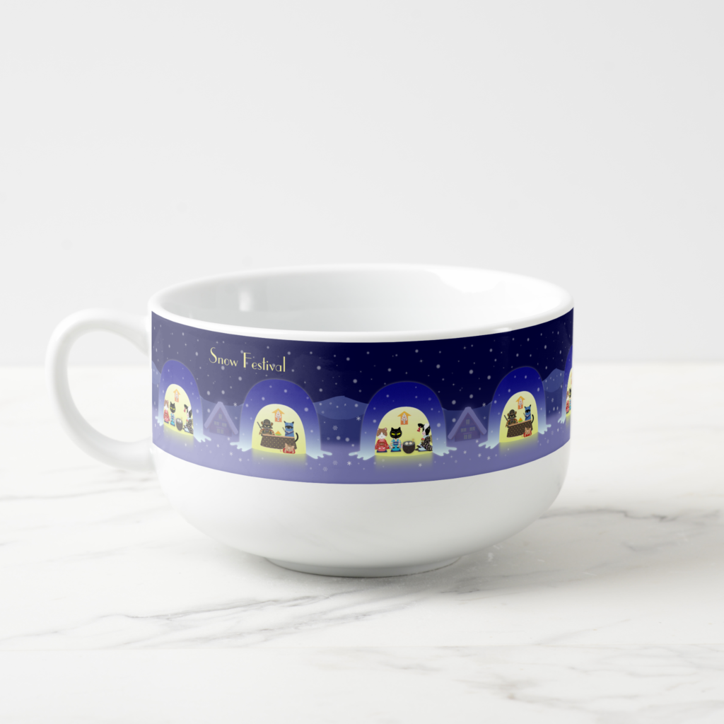 Edneko's Kamakura Festivity Soup Mug